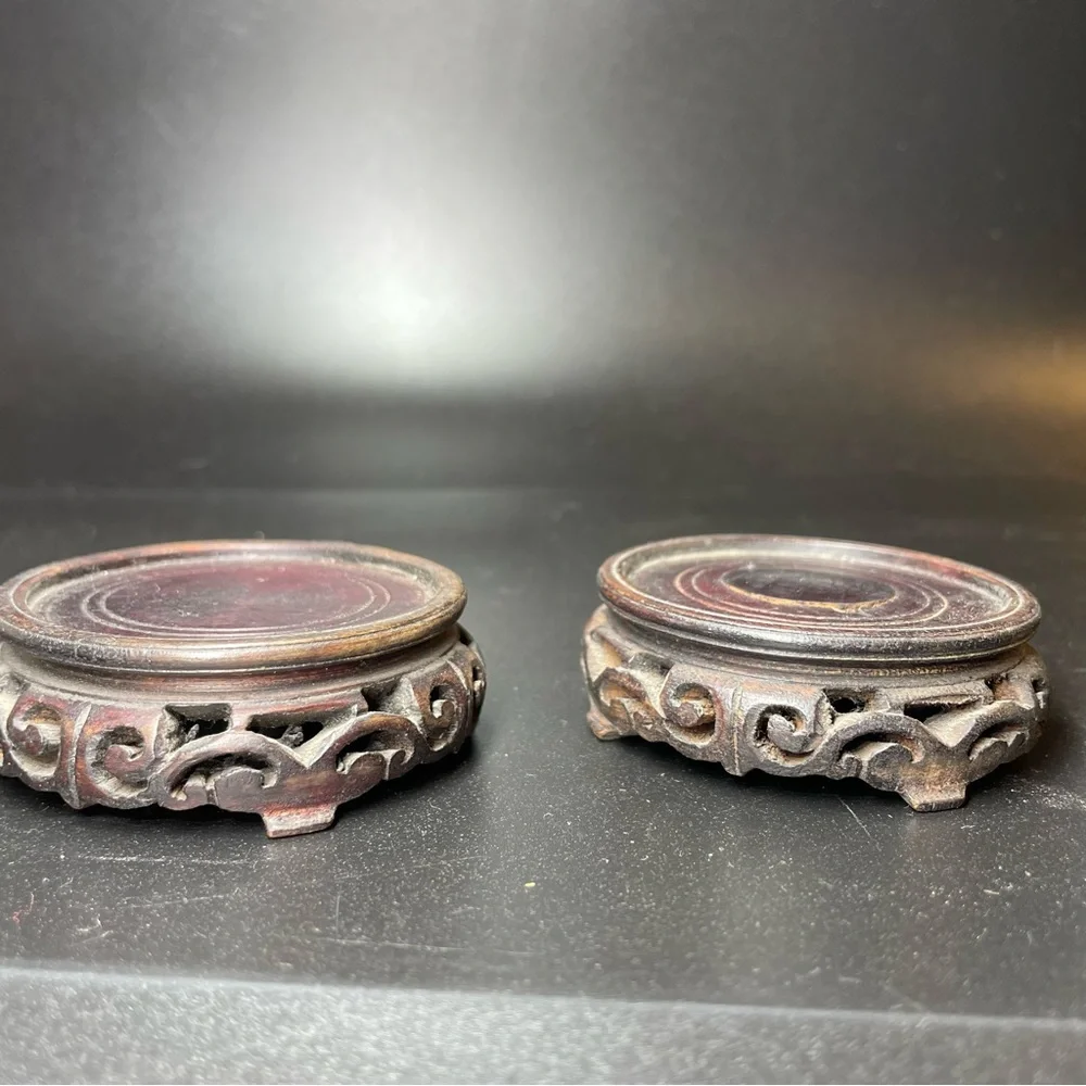 Pair of late 19th century Qing Chinese Cloisonné Temple Jars with Original Stand - Picture 7 of 11